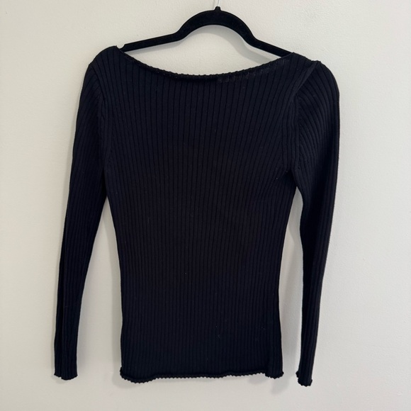 Peruvian Connection Ribbed Boatneck Top - Picture 4 of 5